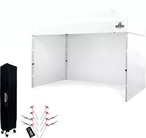 Stan de Vânzare 2 x 3 m SUPER Oțel | Montaj în 2 minute | BRIMO - cu 3 pereți - Alb