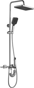 Coloana de dus cu termostat Rea Helix crom lucios plus dus igienic