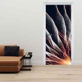Fototapet pentru ușă - Descărcare luminii (95x205cm)