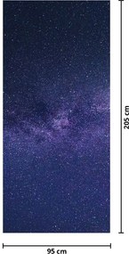 Fototapet pentru ușă - Galaxia (95x205cm)