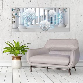 Tablou abstract în stil antic (120x50 cm)