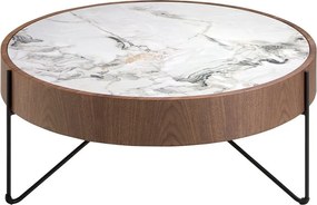 Masuta de cafea deosebita design LUX Walnut-Marble