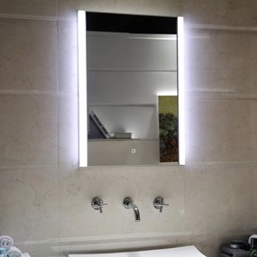 Oglinda cu iluminare LED 3 culori Inter Ceramic 50x70 cm dreptunghiulara crom lucios