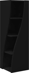 vidaXL Dulap de colț Negru 32x32x102cm Lemn compozit