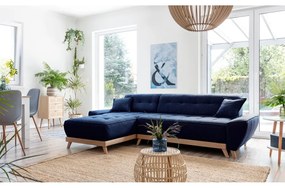 Colțar variabil extensibil Miuform Dazzling Daisy, albastru petrol