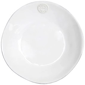 Farfurie adâncă din gresie ceramică Costa Nova, Ø 25 cm, alb