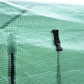 Outsunny sera de gradina pentru plante, legume, fructe, gradinarit, protectie plante 200x77x170 cm | AOSOM RO
