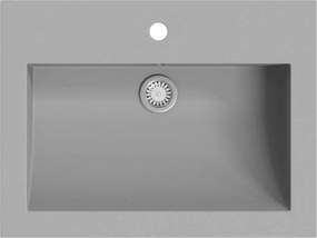 vidaXL Chiuvetă din granit, gri, 600 x 450 x 120 mm