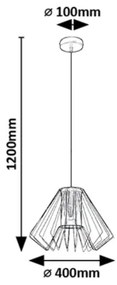 Lustră pe cablu Rabalux 72372 EMERENCIA 1xE27/40W/230V