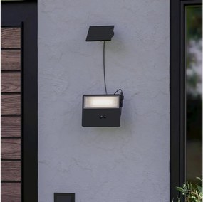 Eglo 901085-LED Lumină solară de perete PANETTIERI, LED 6,7 W, 3,7 V, 1200 mAh, IP44, negru