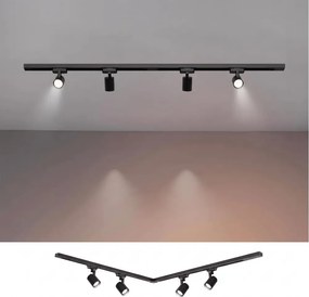BRILAGI - Corp de iluminat tip spot pentru șină HUSKY 4xGU10/10W/230V 150 cm negru