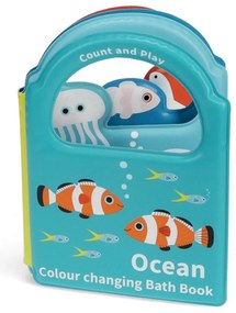 Jucărie interactivă Colour changing bath book Ocean – Rex London