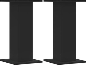 vidaXL Suporturi difuzoare, 2 buc., negru, 30x30x60 cm, lemn prelucrat
