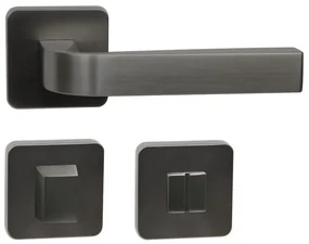 Fitinguri Zamak Roma - rozeta WC, neagra