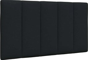 vidaXL Pernă pentru tăblie de pat, Hanko, negru, 80 cm, material textil