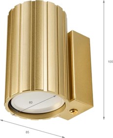 Brilagi - Aplica de perete CRISPINA 1xGU10/10W/230V 10 cm aurie