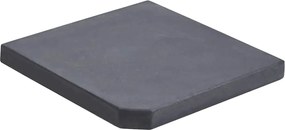 vidaXL Placă de greutate umbrelă, negru, granit, 25 kg, pătrat