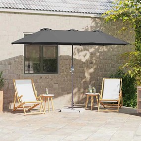 vidaXL Parasol de Grădină Antracit 380 x 196 x 235 cm