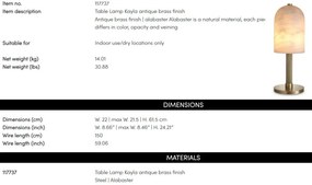 Veioza, Lampa de masa design LUX Kayla