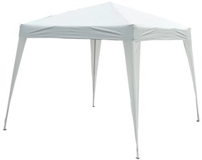 Outsunny Gazebo Pop-Up Impermeabil, Alb, 2.4x2.4 m, Ușor de Montat, Ideal pentru Petreceri și Evenimente în Aer Liber | Aosom Romania