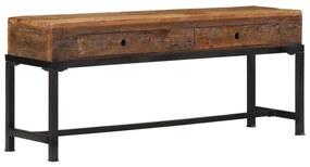 vidaXL Comodă TV, 110x30x46 cm, lemn masiv reciclat