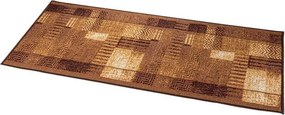 decoDoma Covor runner Patchwork maro 67 x 150 cm