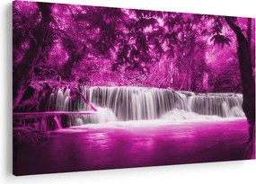 Tablou - Cascadă, violet (90x60 cm)