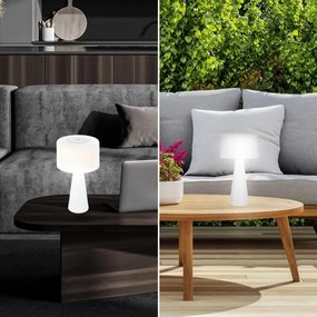 Lampă LED tactilă reîncărcabilă dimabilă de masă Briloner 7420016 LED/4W/5V IP44 3000K alb