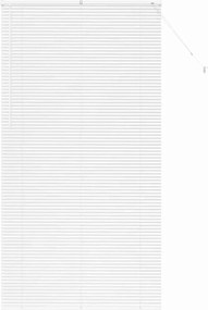 vidaXL Jaluzele venetiene Manual Alb 220 x 120 cm Aluminiu