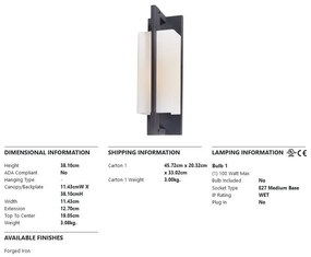 Aplica de perete exterior design clasic BLADE IP44