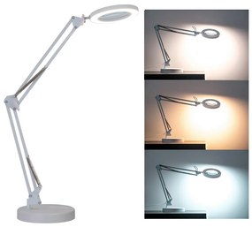 Lampă LED dimabilă de masă cu lupă LED/12W/5V 3000/4200/6000K alb Brilagi