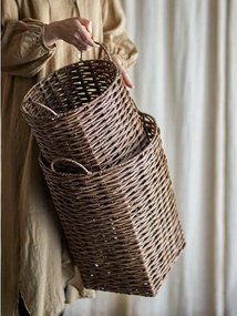 Ghivece decorative 2 buc. din ratan artificial ø 35 cm Cestina – Bloomingville