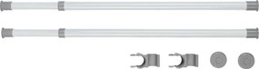 Wenko Set de 2 bare telescopice orizontale Herkules, alb