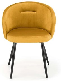 Scaun K430 velvet mustariu