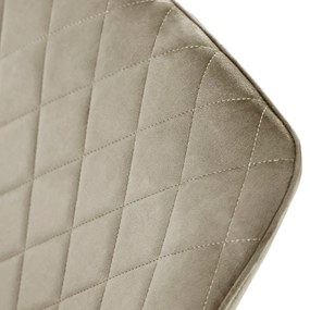 Scaun de sufragerie din catifea VIALLI cappuccino