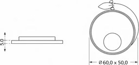 Brilagi Plafonieră LED pentru copii STARSHIP, 64W, 230V, 3000/4500/6000K, albastru