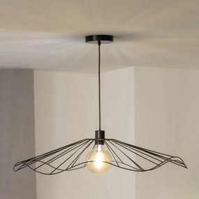 Brilagi - Lustră LED suspendată pe cablu CERIA WIRE 1xE27/40W/230V Ø 80 cm neagră