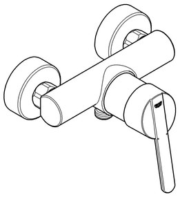 Baterie de duș GROHE FEEL DN 15, crom lucios 32270000