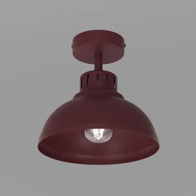 Plafonieră SVEN 1xE27/15W/230V Ø 21 cm burgundiu