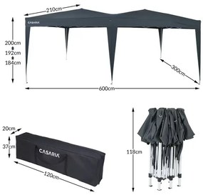 Deuba Pavilion de grădină 3x6 m - antracit