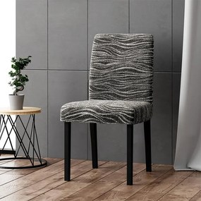 Gaico Huse bielastice UNIVERSO NOU dungi alb-negru scaun cu spatar 2 buc (45 x 45 x 50 cm)
