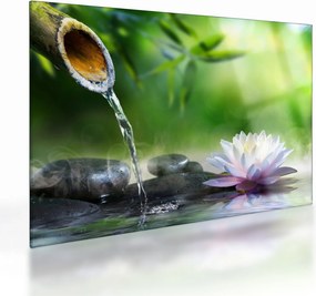Tablou pe sticlă - Lotus (70x50 cm)