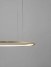 Lustra LED suspendata design modern circular TARQUIN D-60cm aurie