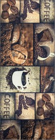 ANDRE 50090 covor lavabil Cafea bucatarie, anti-alunecare - maro