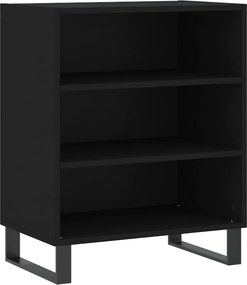 vidaXL Servantă, negru, 57x35x70 cm, lemn prelucrat