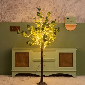 Decorațiune LED solară Aigostar 285xLED/3,8m IP65 alb cald eucalipt