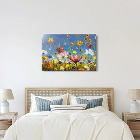 Tablou cu luncă înflorită (90x60 cm)