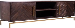 Comodă TV lemn masiv Heritage, 185 × 45 × 52 cm