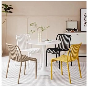 Scaun din plastic TREGO, bej