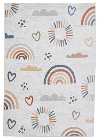 Covor pentru copii crem 80x150 cm Vida Kids Rainbow – Think Rugs